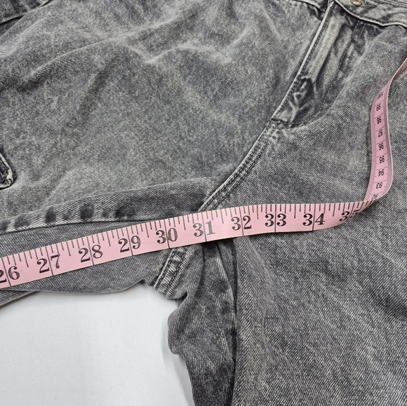 Garage Denim Women's Gray Cargo Jeans Wide Leg Size 13 31Casual Y2K - Picture 12 of 16
